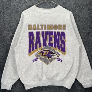 Baltimore Ravens Retro Football Graphic Fan Sweatshirt